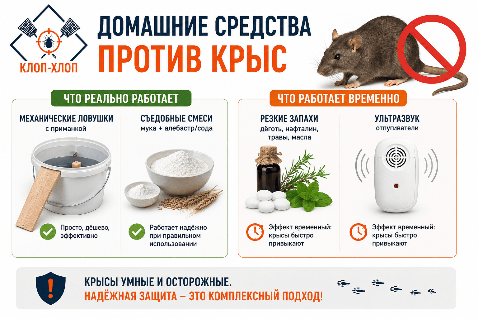 Бытовые способы: что реально работает от крыс